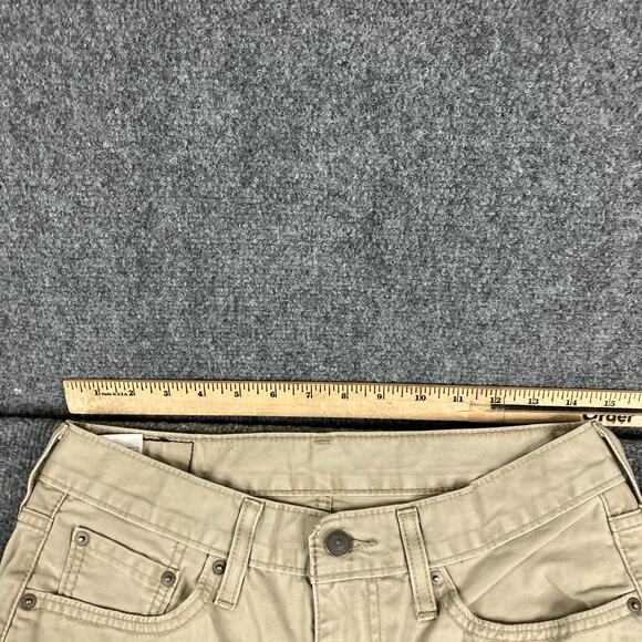 Levi's 514 Jeans Mens 30x30 Beige Khaki Straight Fit Waterless Sustainable - Picture 5 of 10